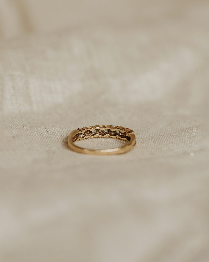 Harriet 9ct Gold Aquamarine & Diamond Ring