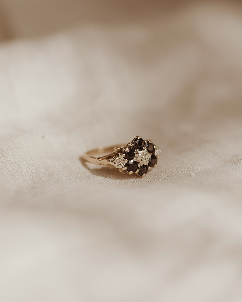 Norma 9ct Gold Sapphire & Diamond Ring