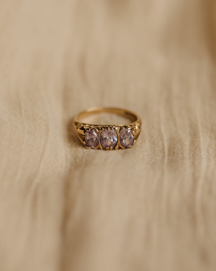 Marguerite Vintage 9ct Gold Amethyst Ring