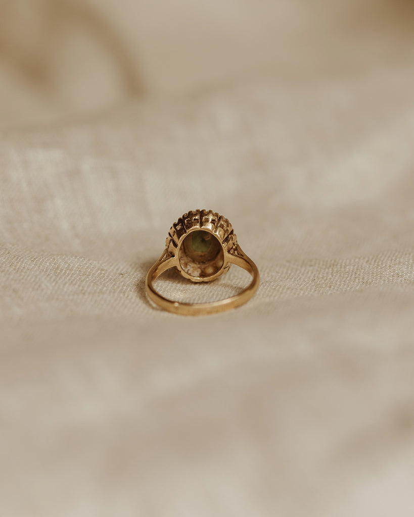 Constance 9ct Gold Jade & Pearl Ring