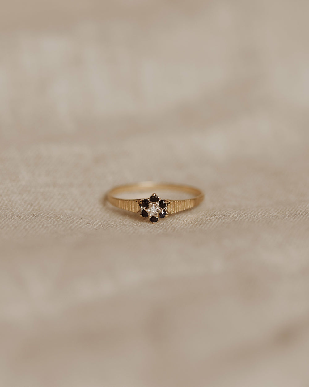 Dolly 9ct Gold Sapphire & Diamond Ring