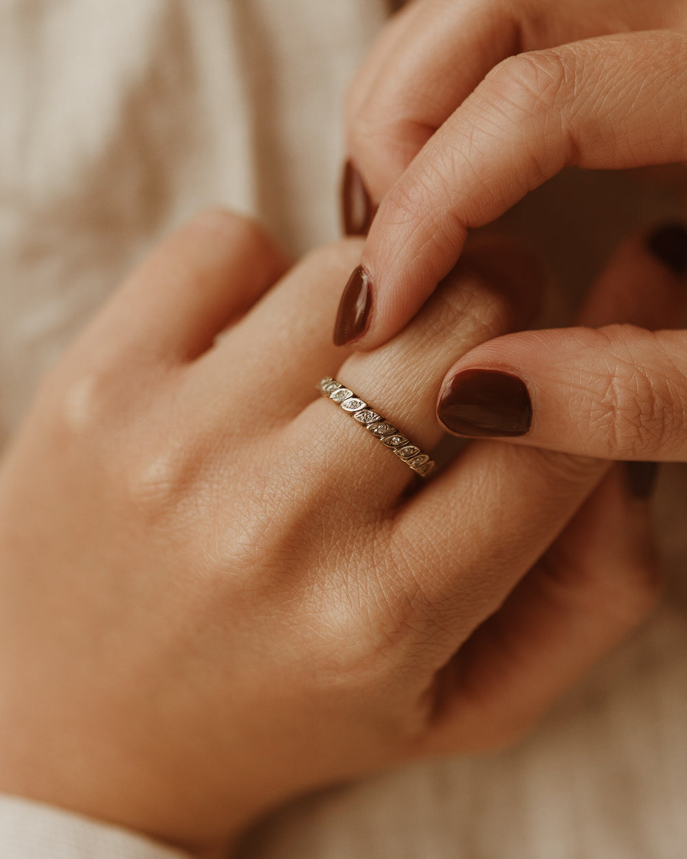 Cecilia 9ct Gold Half Eternity Diamond Ring