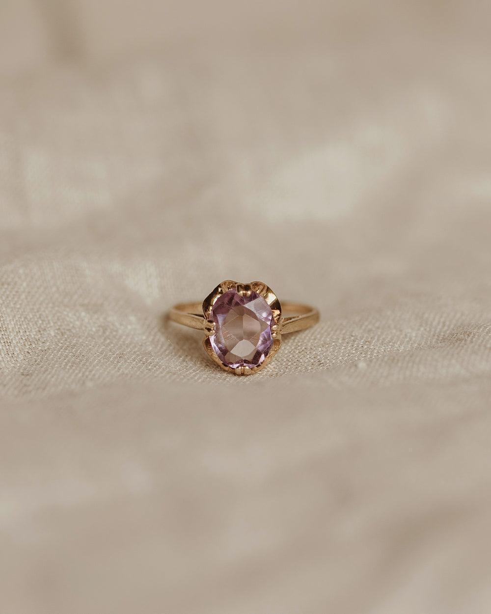 Elizabeth 9ct Gold Amethyst Ring