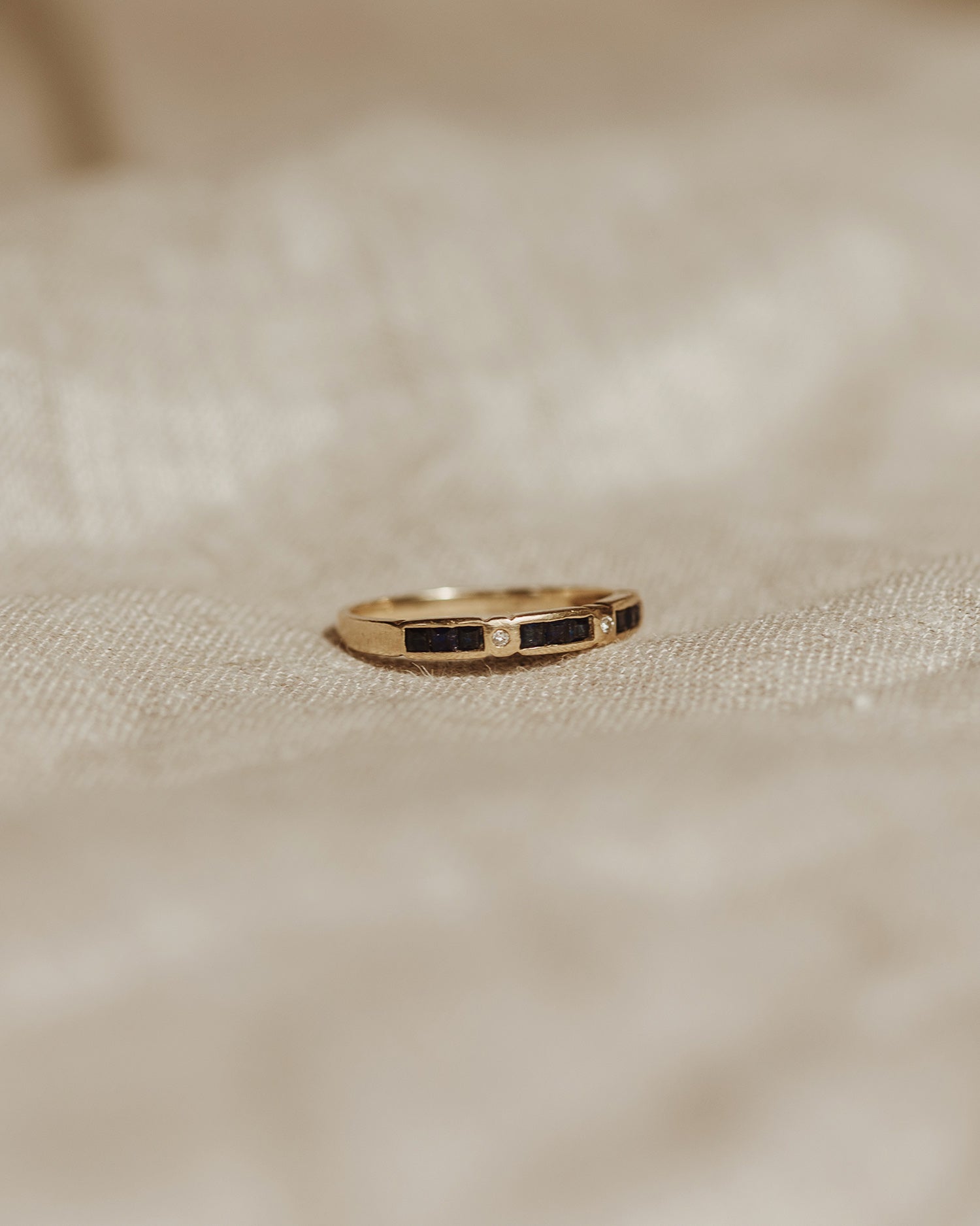 Lavinia 9ct Gold Sapphire & Diamond Ring