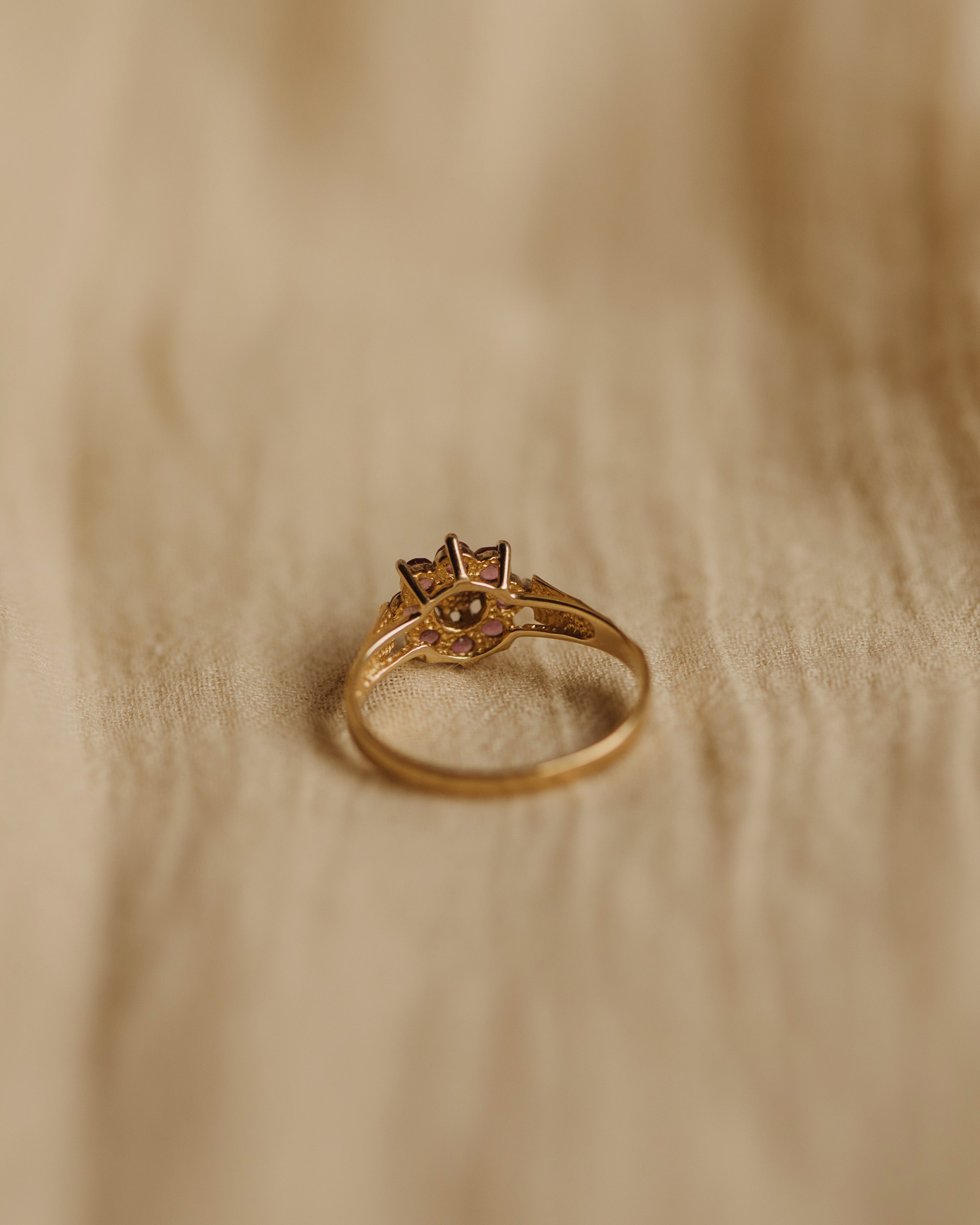 Rosalind Vintage 9ct Gold Ruby & Diamond Ring