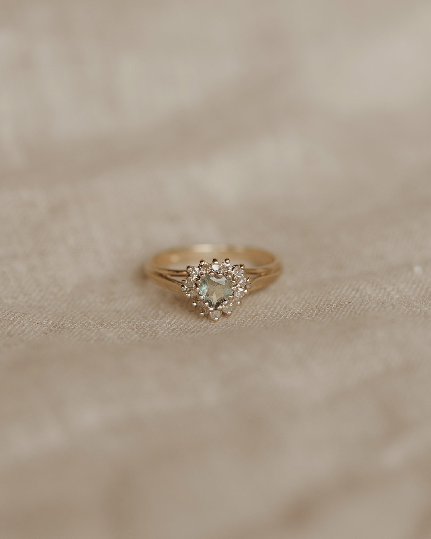 Image of Idella 9ct Gold Aquamarine Ring