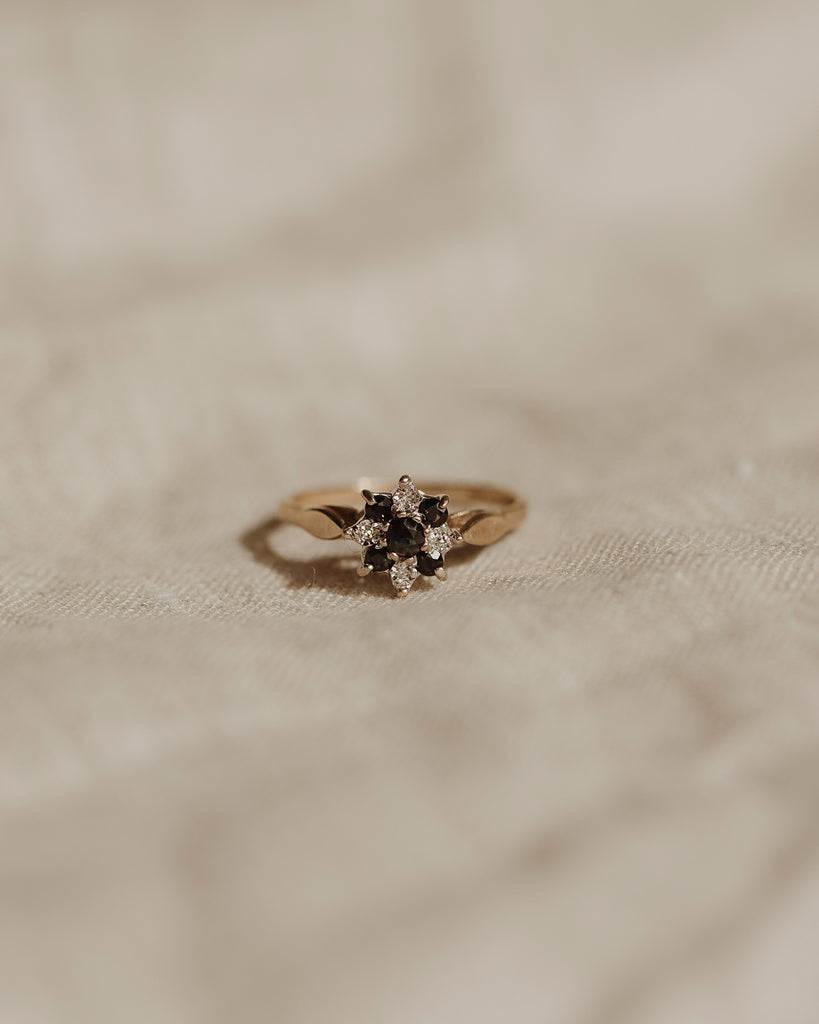 Loretta 9ct Gold Sapphire & Diamond Ring
