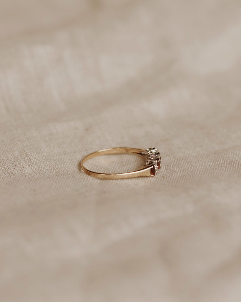 Ethel 9ct Gold Garnet Ring