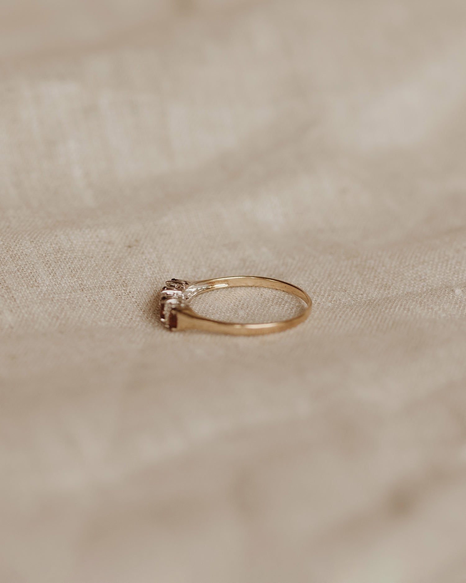 Ethel 9ct Gold Garnet Ring