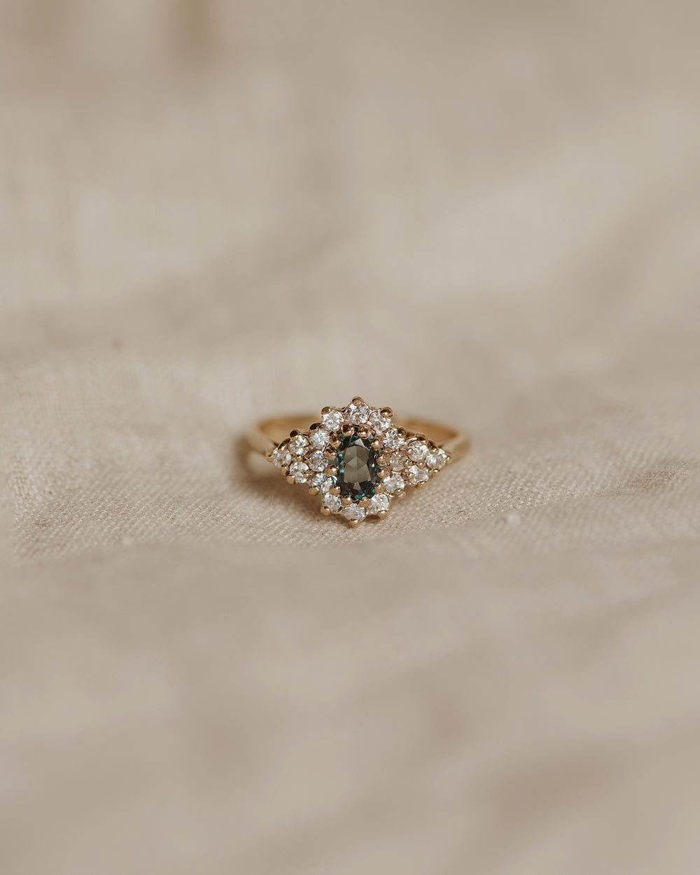 Eliza 9ct Gold Blue Topaz Ring