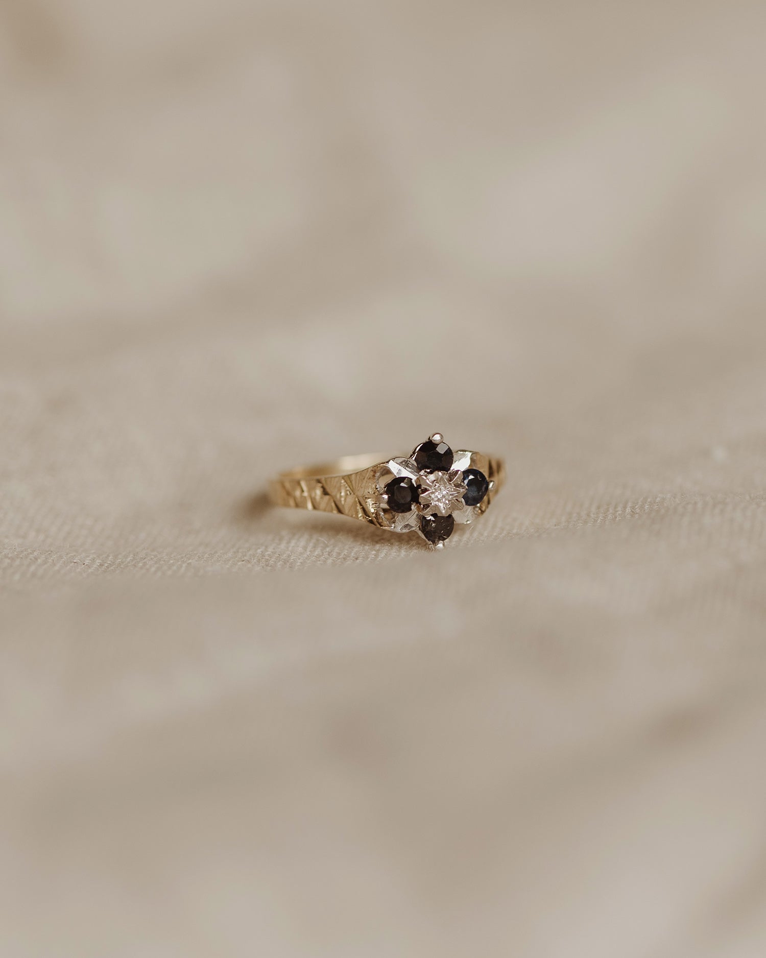 Georgette 9ct Gold Sapphire & Diamond Ring