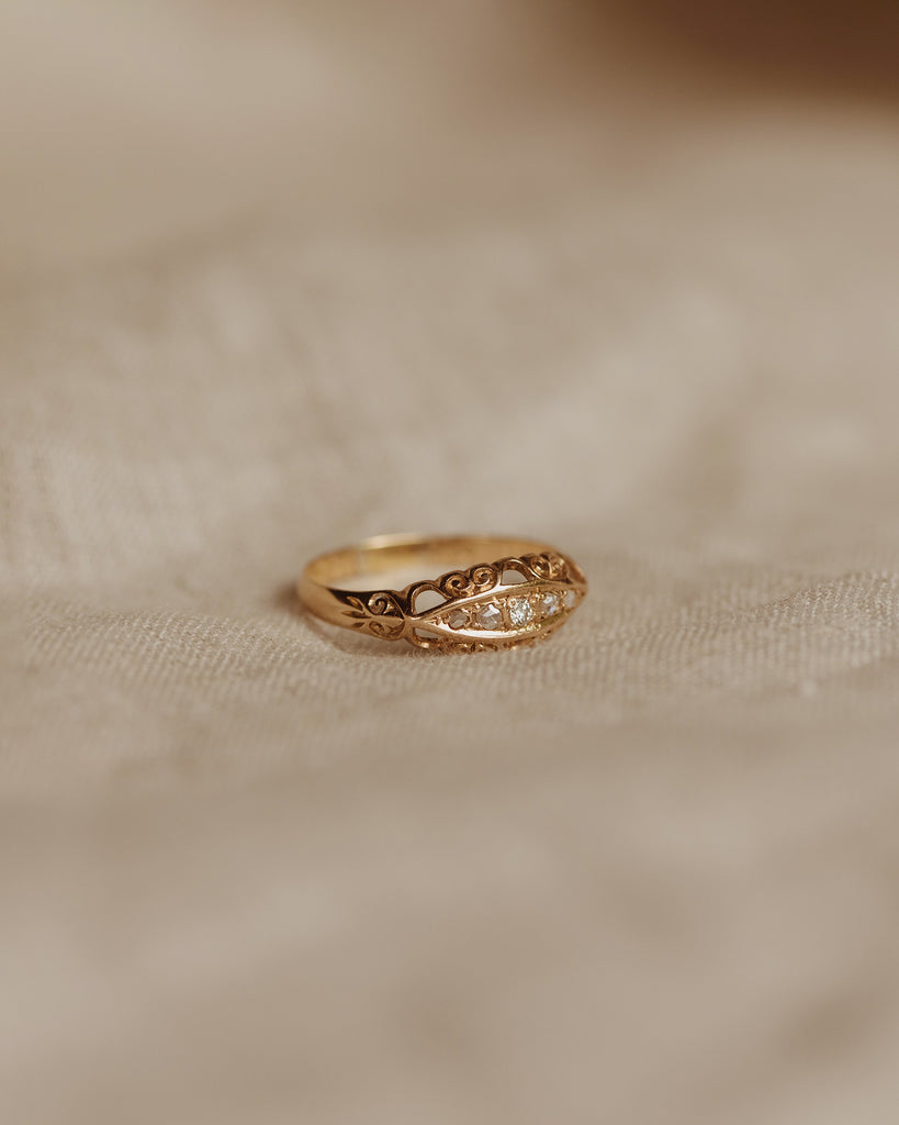 Mabel 18ct Gold Diamond Gypsy Ring