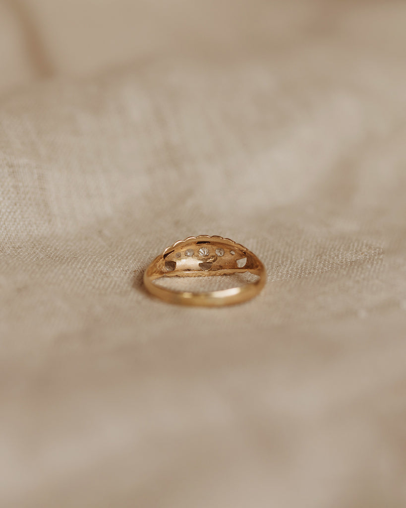 Mabel 18ct Gold Diamond Gypsy Ring