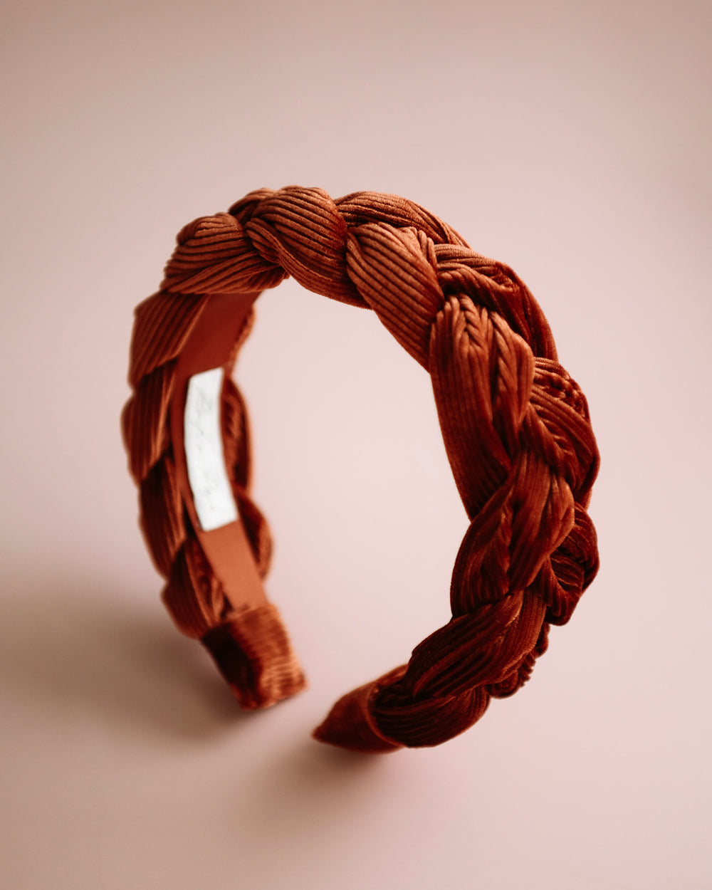 Millicent Rust Velvet Plaited Headband