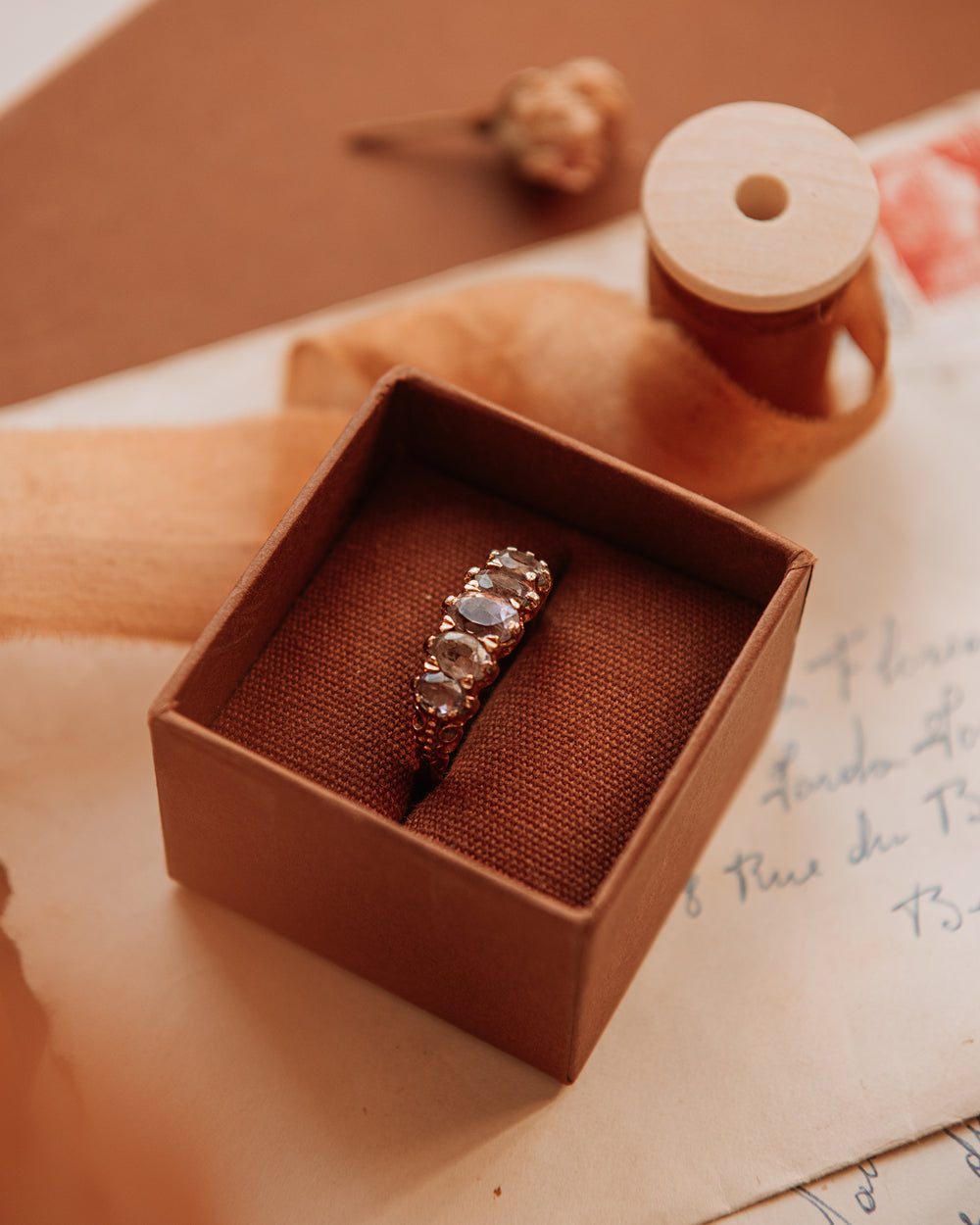 Fearn 9ct Gold Vintage Kunzite Ring