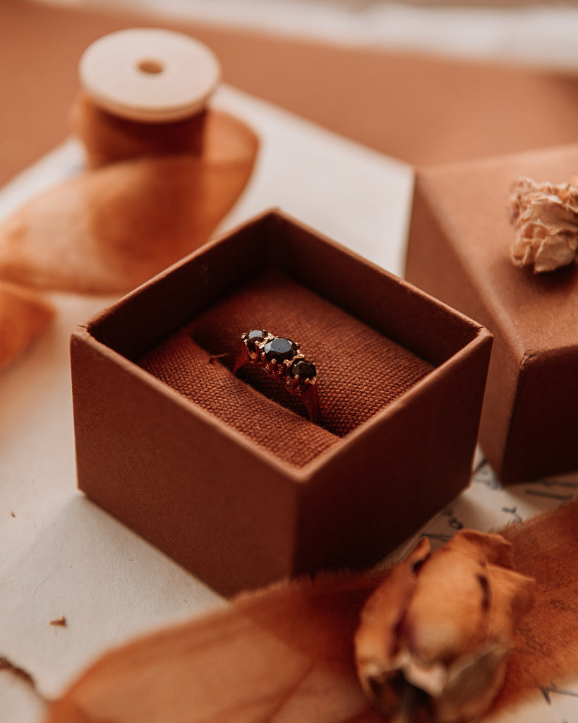 Elm 9ct Gold Garnet Ring